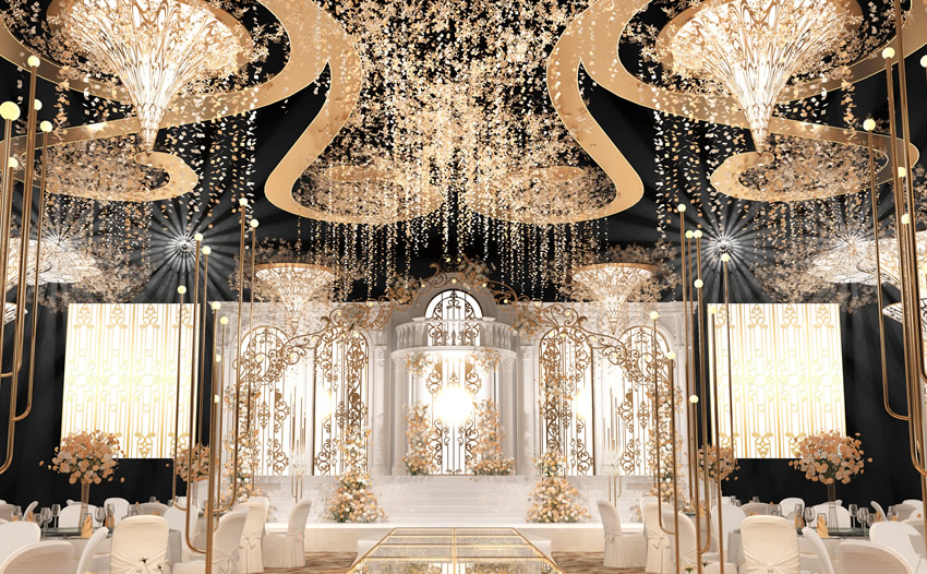 吐鲁番花木兰喜事汇金色大厅效果展示